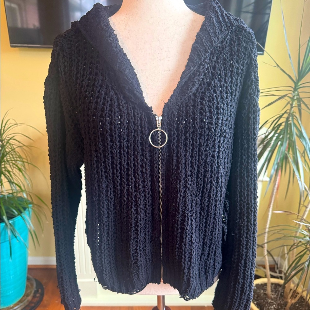 Daytrip size small black hooded sweater